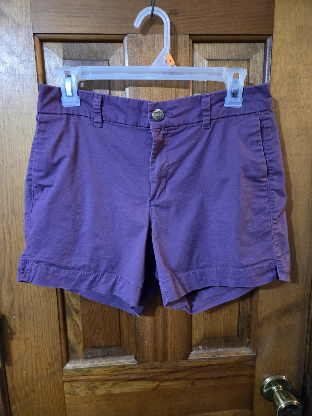 Old Navy Purple Cotton-Blend Casual Bermuda Shorts
